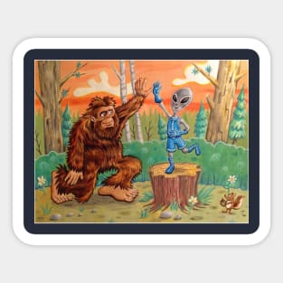 Bigfoot High 5 Sticker